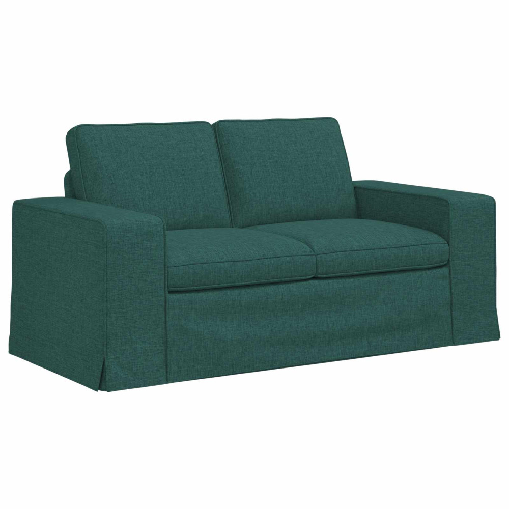 Produktbild för Soffa Mörkgrön 162 x 80 x 82 cm tyg