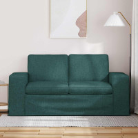 Produktbild för Soffa Mörkgrön 162 x 80 x 82 cm tyg