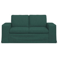 Produktbild för Soffa Mörkgrön 162 x 80 x 82 cm tyg