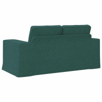Produktbild för Soffa Mörkgrön 162 x 80 x 82 cm tyg