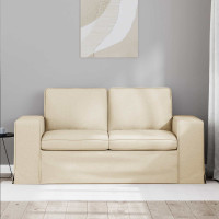 Produktbild för Soffa Kräm 162 x 80 x 82 cm tyg