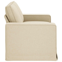 Produktbild för Soffa Kräm 162 x 80 x 82 cm tyg
