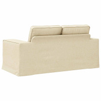 Produktbild för Soffa Kräm 162 x 80 x 82 cm tyg