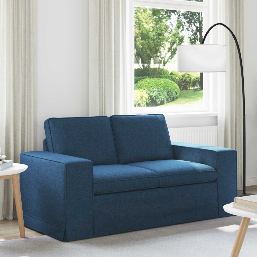 Produktbild för Soffa Blå 162 x 80 x 82 cm tyg