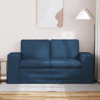 Produktbild för Soffa Blå 162 x 80 x 82 cm tyg