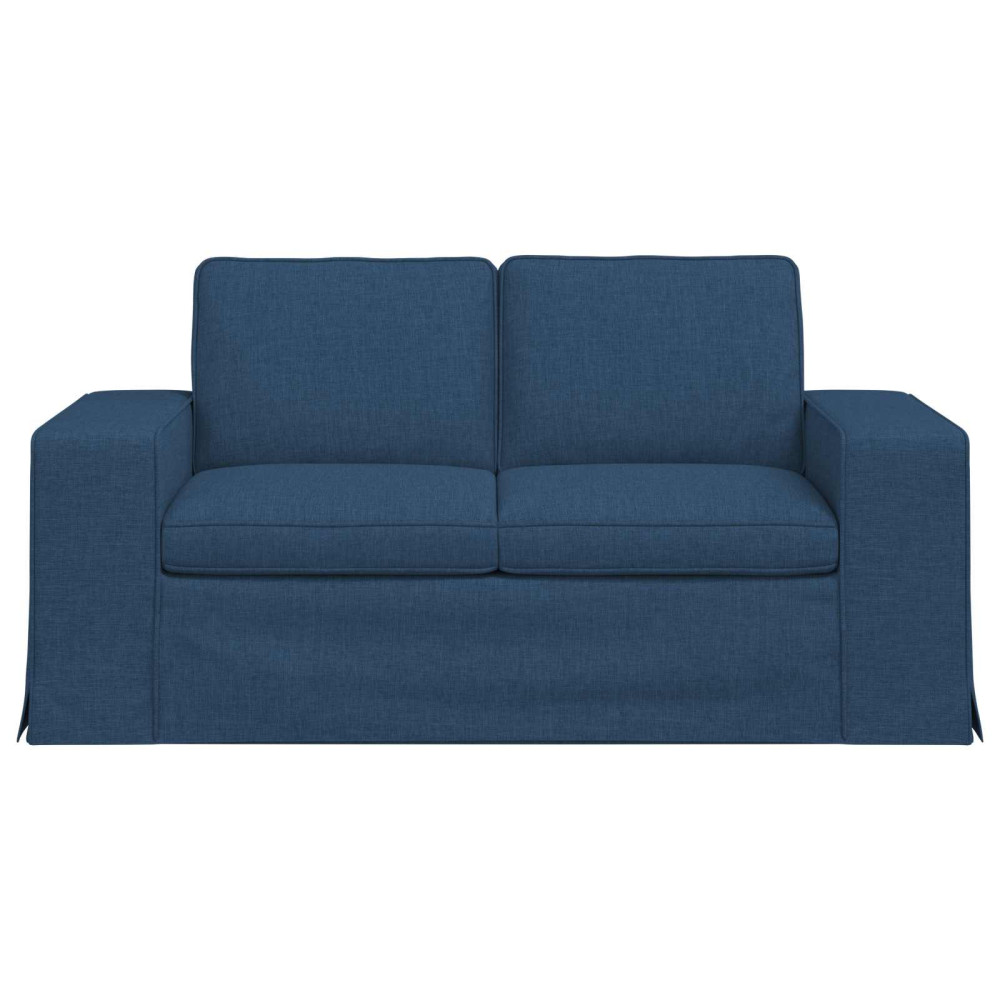 Produktbild för Soffa Blå 162 x 80 x 82 cm tyg