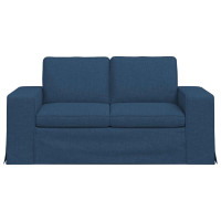 Produktbild för Soffa Blå 162 x 80 x 82 cm tyg