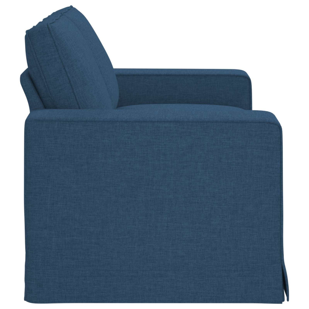 Produktbild för Soffa Blå 162 x 80 x 82 cm tyg