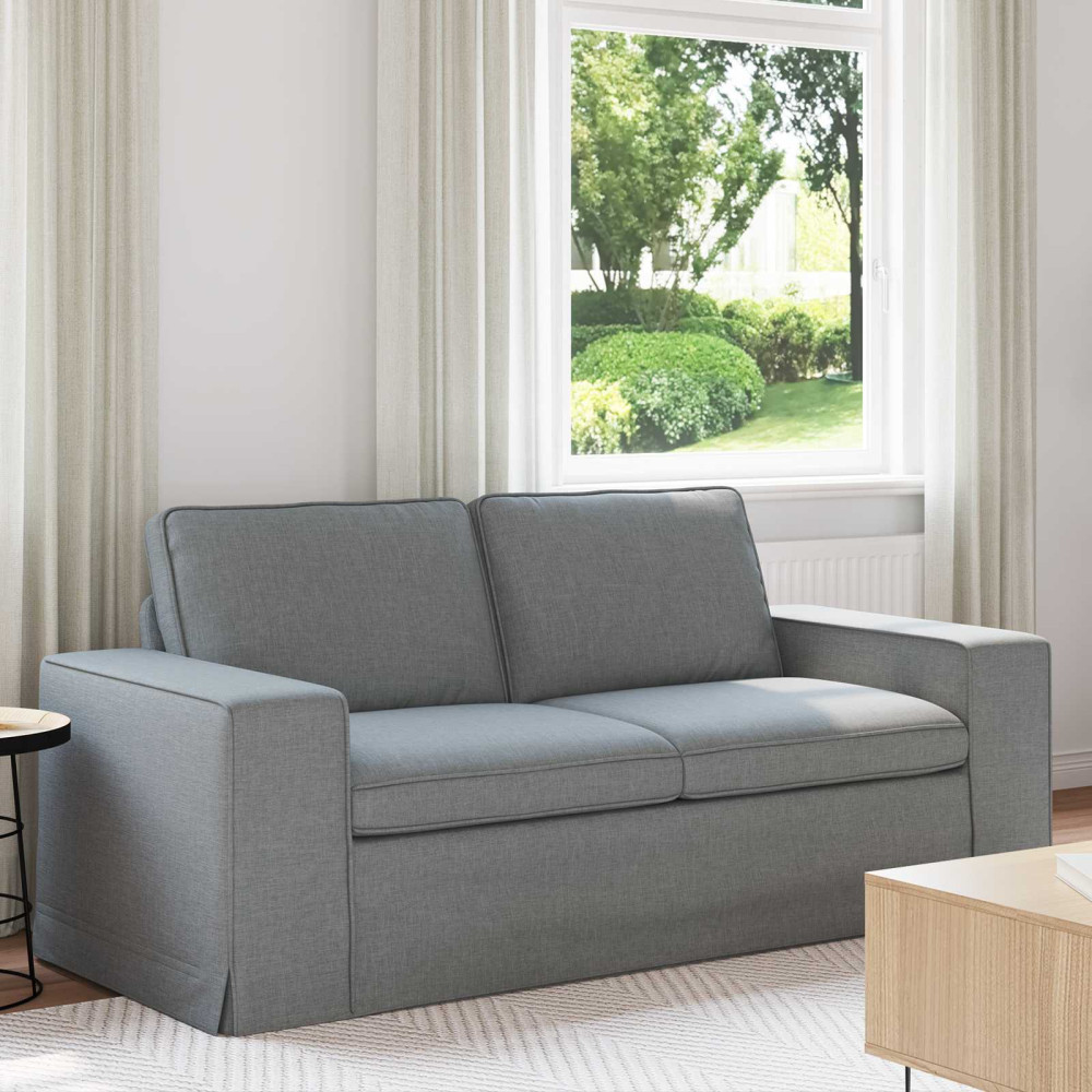 Produktbild för Soffa Ljusgrå 182 x 80 x 82 cm tyg