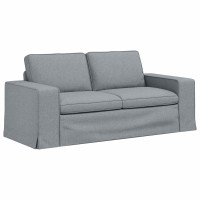 Produktbild för Soffa Ljusgrå 182 x 80 x 82 cm tyg