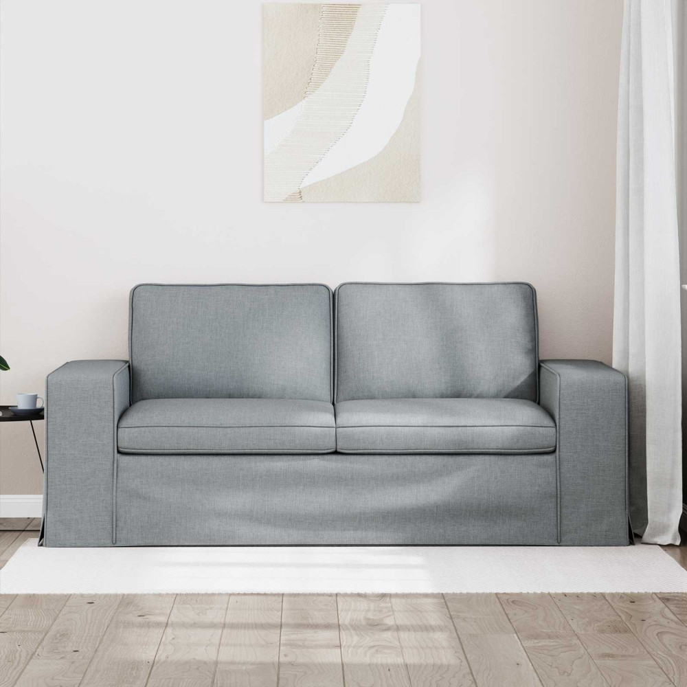 Produktbild för Soffa Ljusgrå 182 x 80 x 82 cm tyg