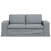 Produktbild för Soffa Ljusgrå 182 x 80 x 82 cm tyg