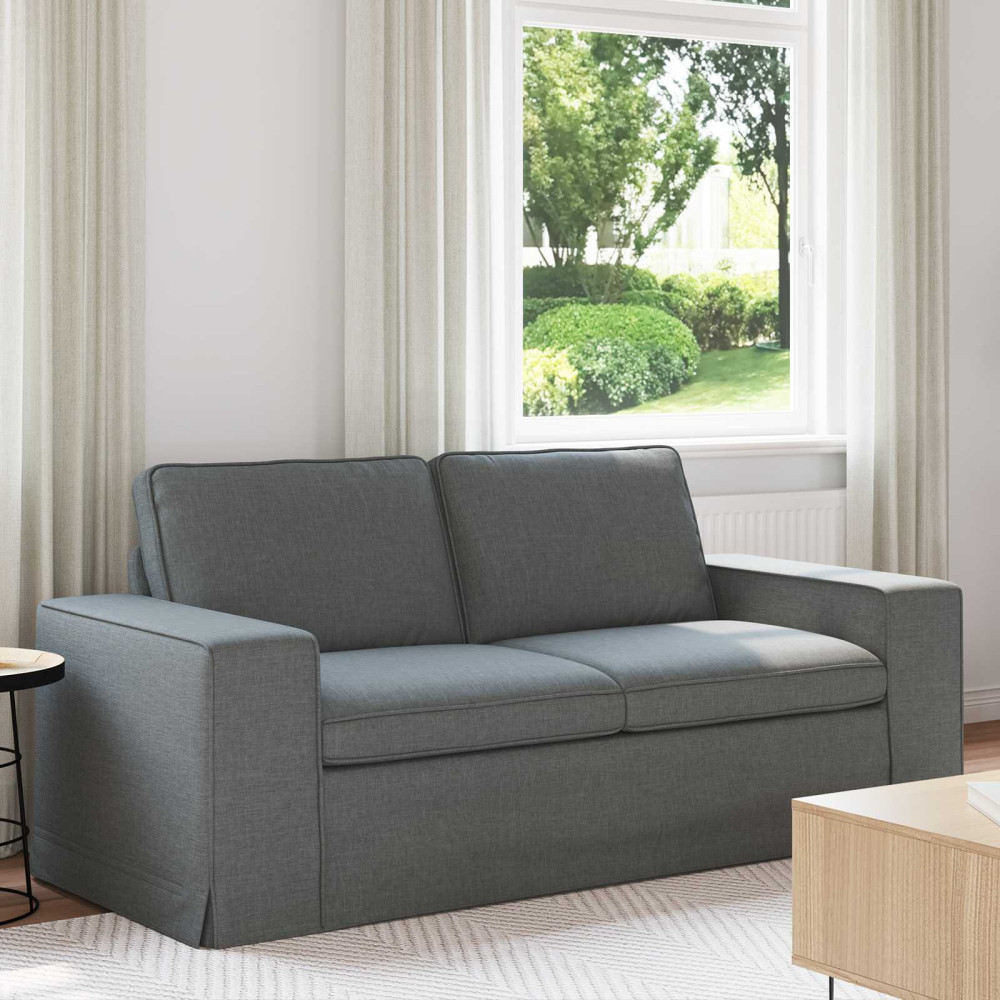 Produktbild för Soffa Mörkgrå 182 x 80 x 82 cm tyg