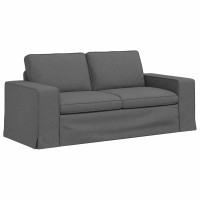 Produktbild för Soffa Mörkgrå 182 x 80 x 82 cm tyg