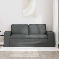 Produktbild för Soffa Mörkgrå 182 x 80 x 82 cm tyg