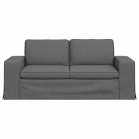 Produktbild för Soffa Mörkgrå 182 x 80 x 82 cm tyg