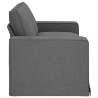 Produktbild för Soffa Mörkgrå 182 x 80 x 82 cm tyg