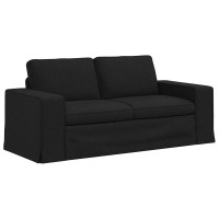Produktbild för Soffa Svart 182 x 80 x 82 cm tyg