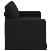 Produktbild för Soffa Svart 182 x 80 x 82 cm tyg