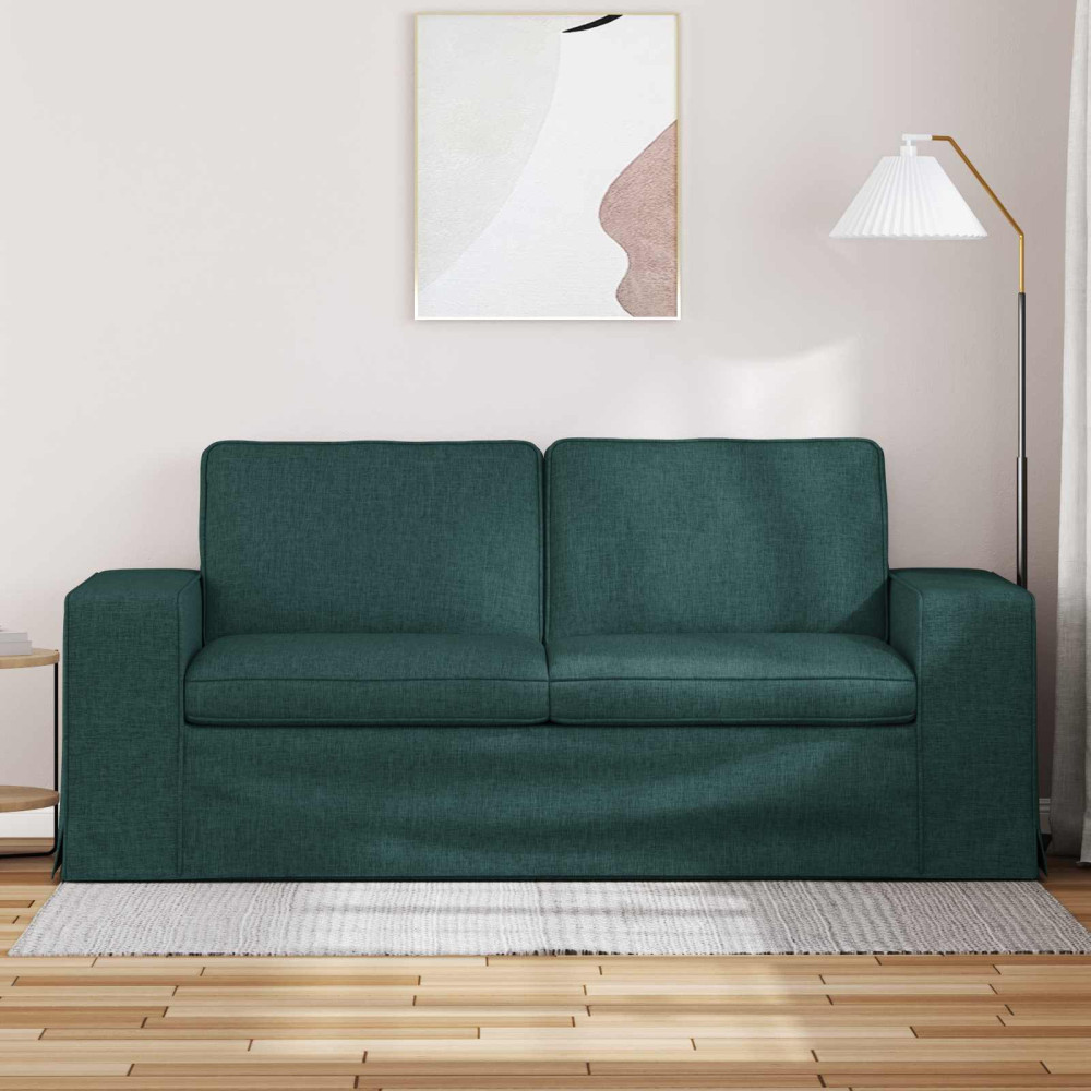 Produktbild för Soffa Mörkgrön 182 x 80 x 82 cm tyg