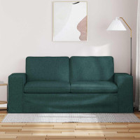Produktbild för Soffa Mörkgrön 182 x 80 x 82 cm tyg