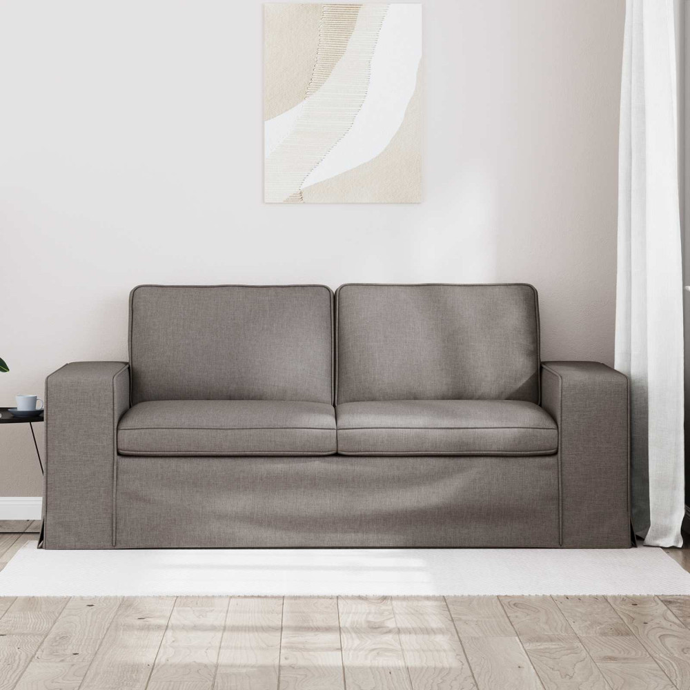 Produktbild för Soffa Taupe 182 x 80 x 82 cm tyg