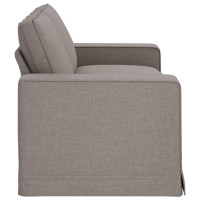 Produktbild för Soffa Taupe 182 x 80 x 82 cm tyg