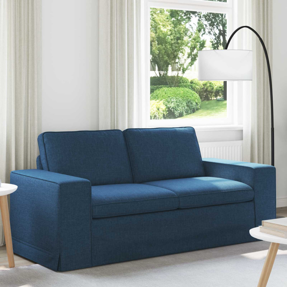 Produktbild för Soffa Blå 182 x 80 x 82 cm tyg
