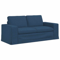 Produktbild för Soffa Blå 182 x 80 x 82 cm tyg