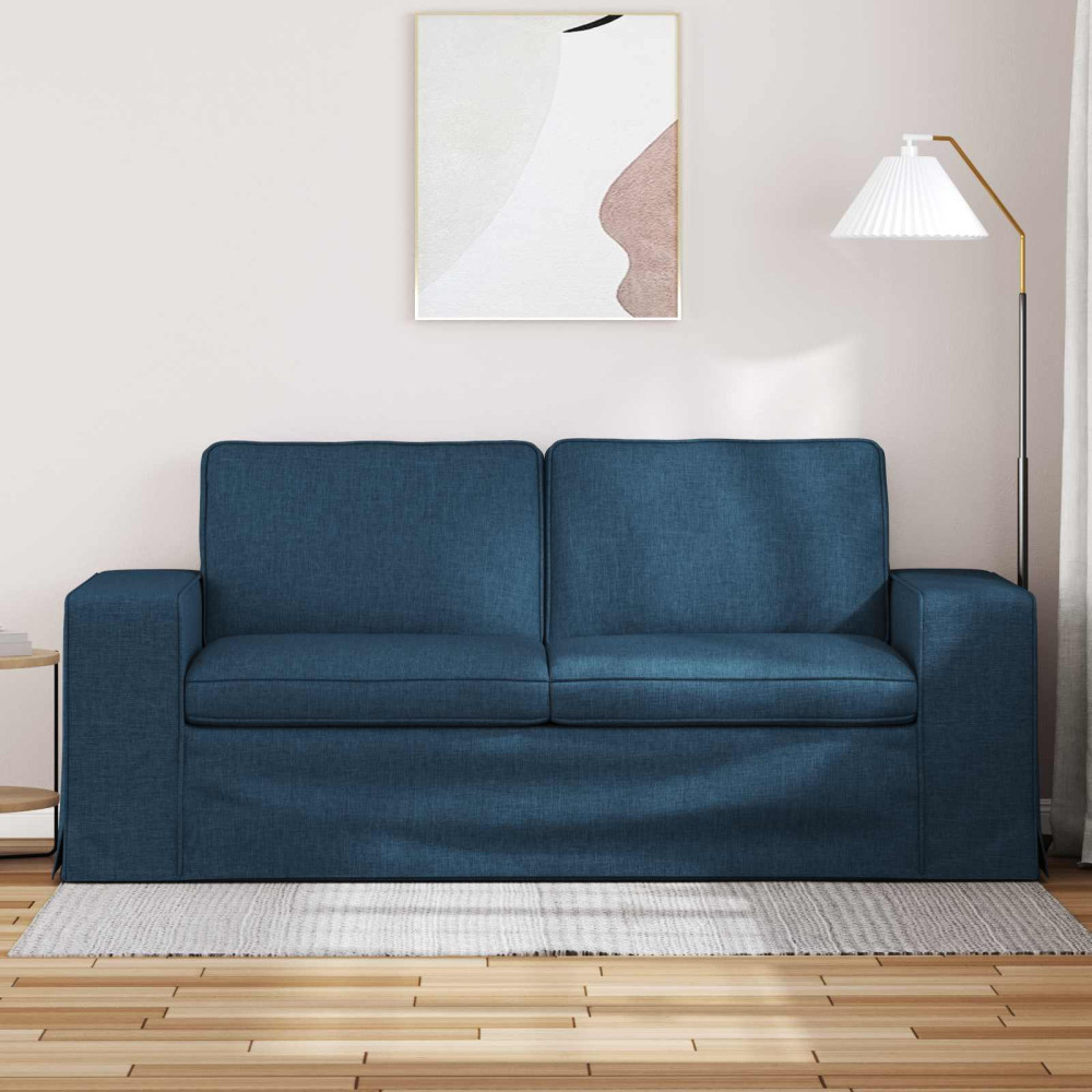 Produktbild för Soffa Blå 182 x 80 x 82 cm tyg