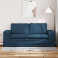 Produktbild för Soffa Blå 182 x 80 x 82 cm tyg