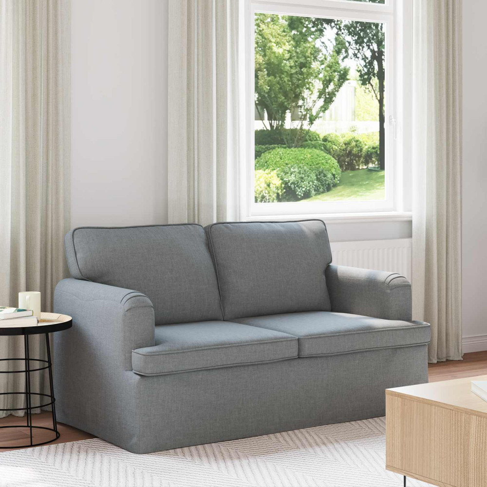 Produktbild för Soffa Ljusgrå 144 x 80 x 85 cm tyg