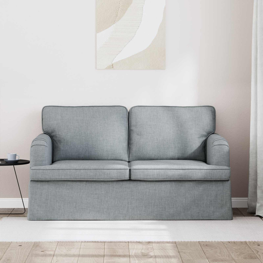 Produktbild för Soffa Ljusgrå 144 x 80 x 85 cm tyg