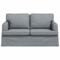 Produktbild för Soffa Ljusgrå 144 x 80 x 85 cm tyg