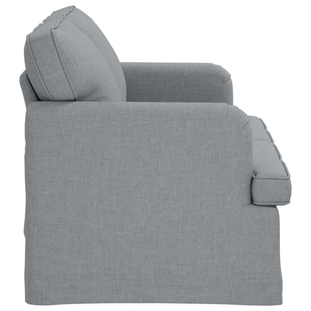 Produktbild för Soffa Ljusgrå 144 x 80 x 85 cm tyg