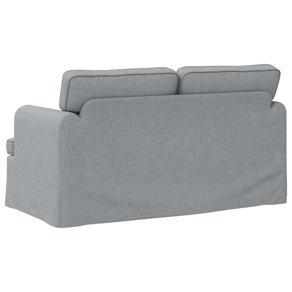 Produktbild för Soffa Ljusgrå 144 x 80 x 85 cm tyg