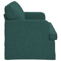 Produktbild för Soffa Mörkgrön 144 x 80 x 85 cm tyg