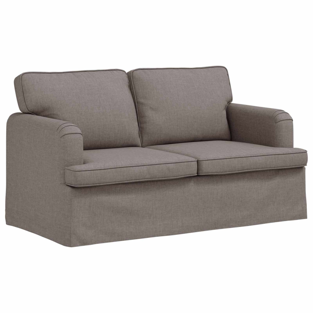 Produktbild för Soffa Taupe 144 x 80 x 85 cm tyg