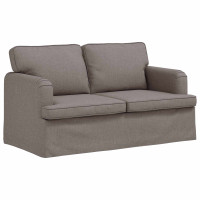 Produktbild för Soffa Taupe 144 x 80 x 85 cm tyg