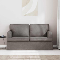 Produktbild för Soffa Taupe 144 x 80 x 85 cm tyg