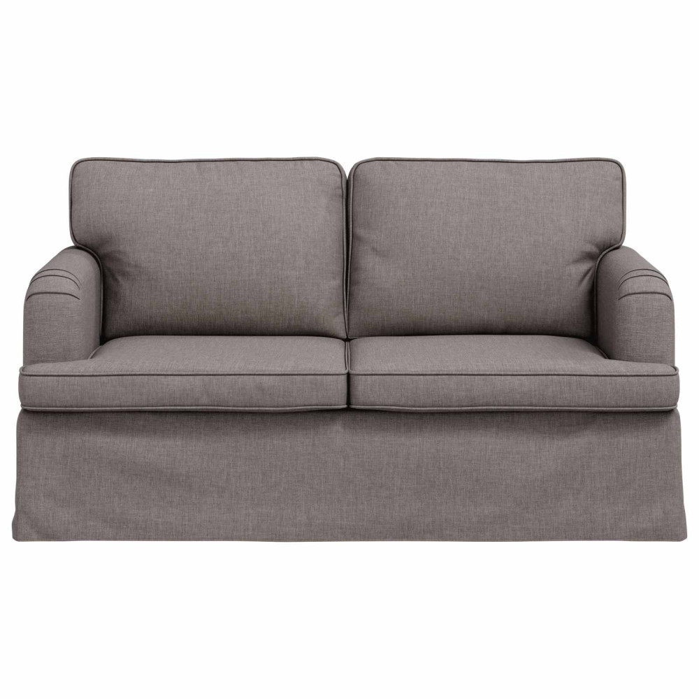 Produktbild för Soffa Taupe 144 x 80 x 85 cm tyg