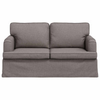 Produktbild för Soffa Taupe 144 x 80 x 85 cm tyg