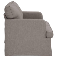 Produktbild för Soffa Taupe 144 x 80 x 85 cm tyg