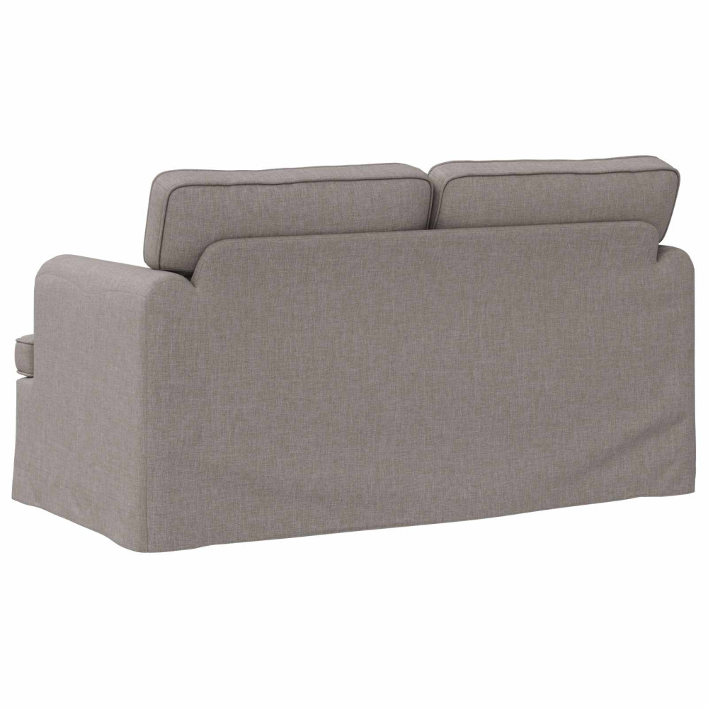 Produktbild för Soffa Taupe 144 x 80 x 85 cm tyg