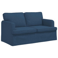Produktbild för Soffa Blå 144 x 80 x 85 cm tyg