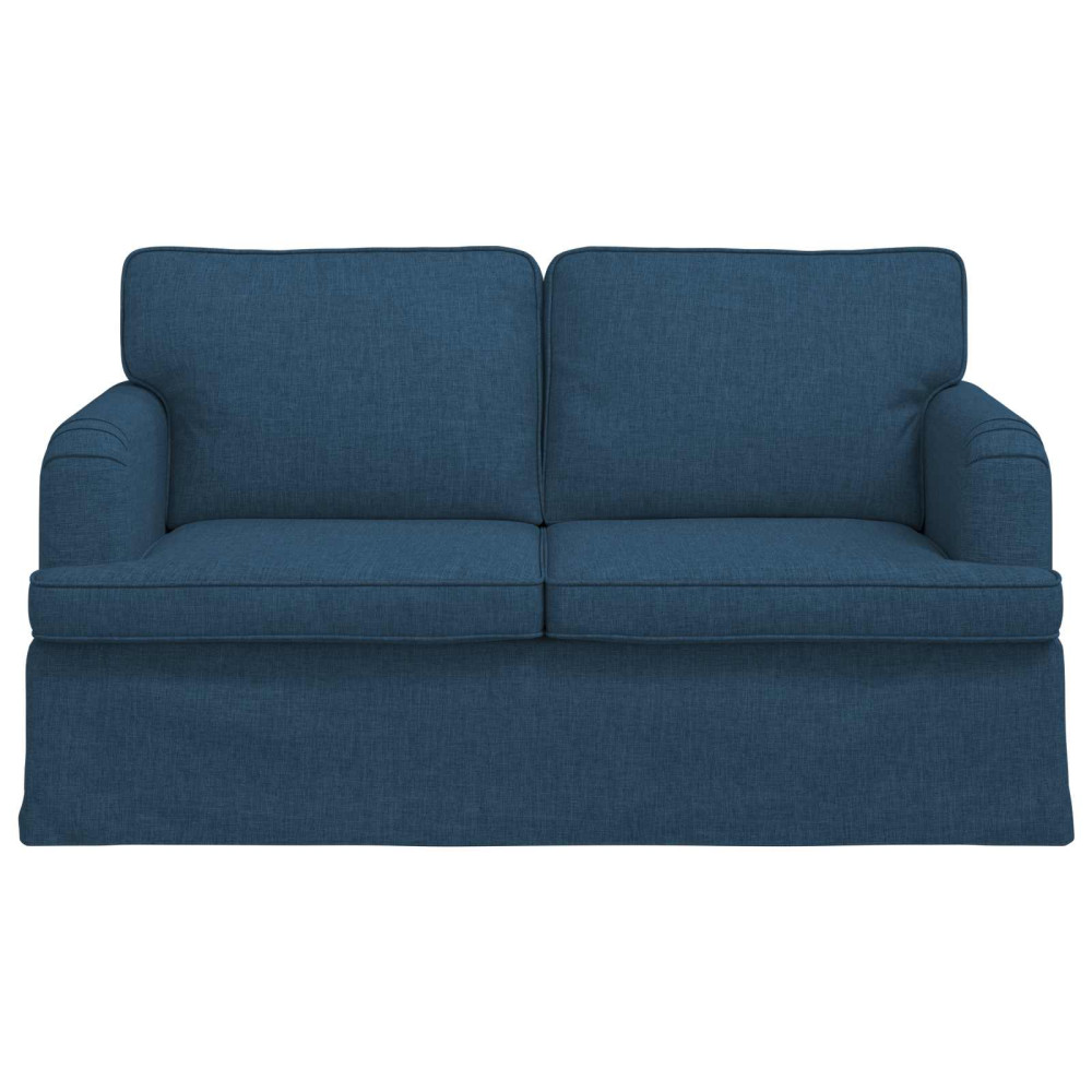 Produktbild för Soffa Blå 144 x 80 x 85 cm tyg
