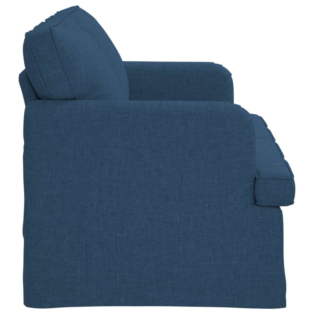 Produktbild för Soffa Blå 144 x 80 x 85 cm tyg