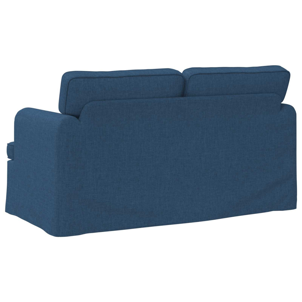 Produktbild för Soffa Blå 144 x 80 x 85 cm tyg