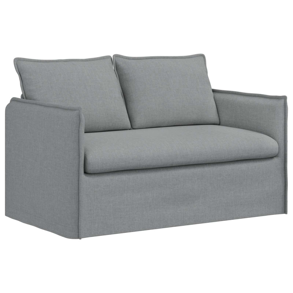 Produktbild för Soffa Ljusgrå 136 x 82 x 85 cm tyg