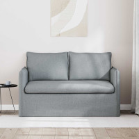 Produktbild för Soffa Ljusgrå 136 x 82 x 85 cm tyg